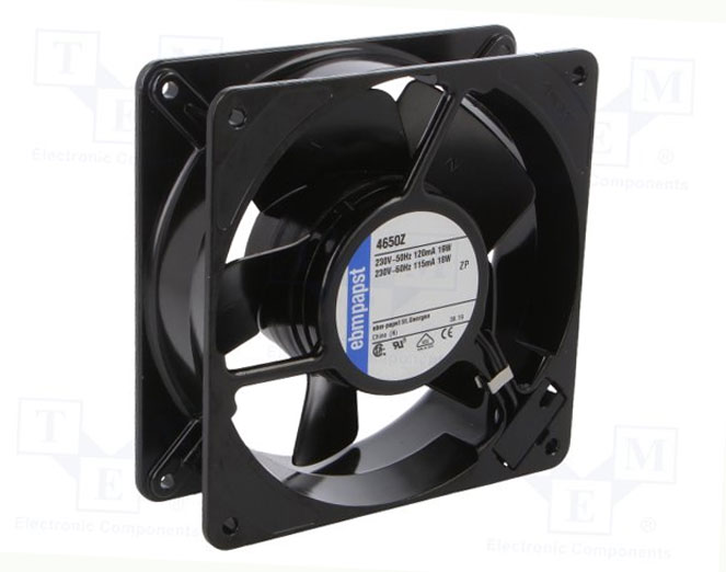 Ventilator 119x119x38mm 230Vac 40dBa 160m³/uur