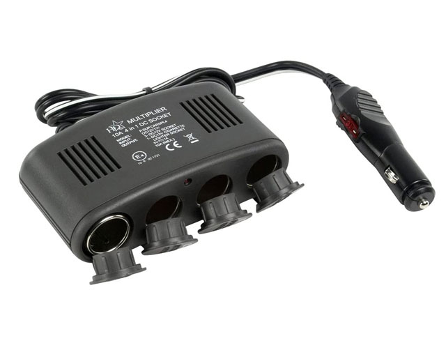 4 Weg auto splitter 12V + USB